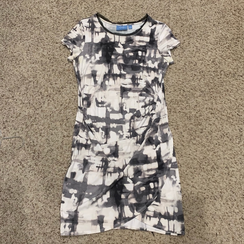 Simply Vera Black & White Stretchy Midlength Dress